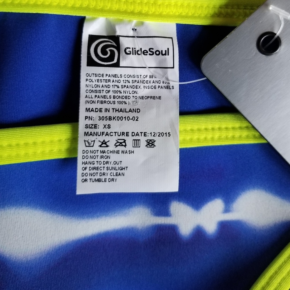 GlideSoul Blue Tie Dye Collection Neoprene Bikini Bottom Sz XS NWT - Picture 8 of 11